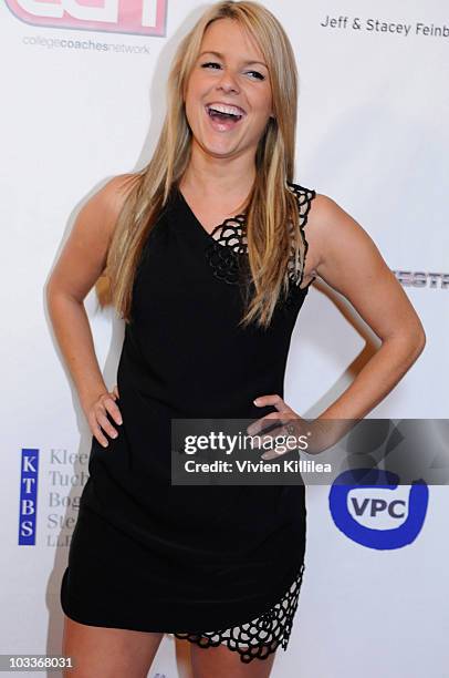 Personality Ali Fedowski attends the 10th Annual Harold Pump Foundation Gala - Arrivals at the Hyatt Regency Century Plaza on August 12, 2010 in...