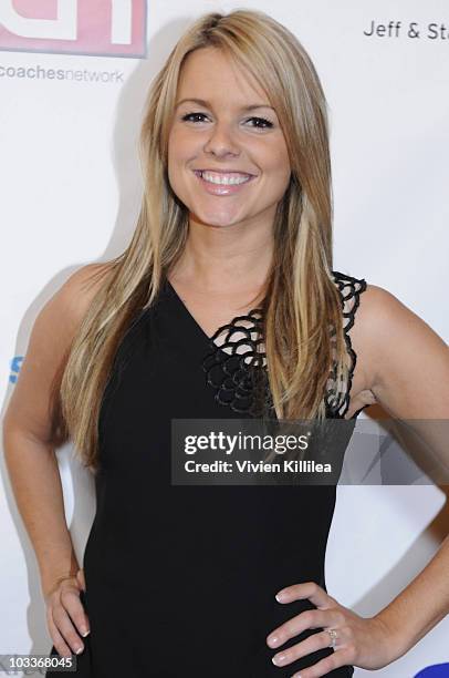 Personality Ali Fedowski attends the 10th Annual Harold Pump Foundation Gala - Arrivals at the Hyatt Regency Century Plaza on August 12, 2010 in...