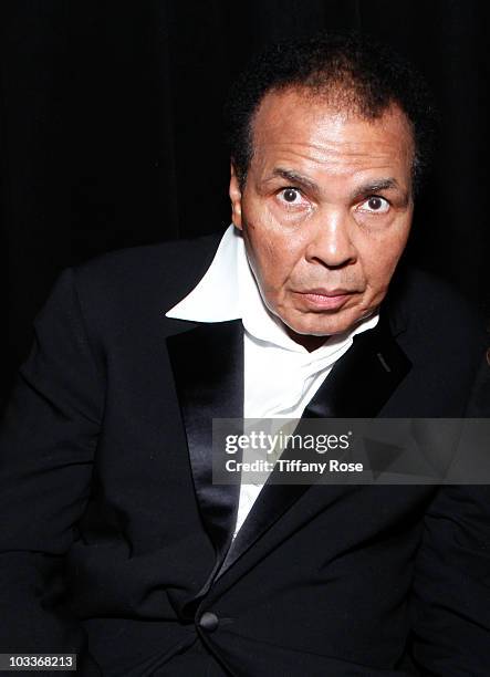 Mohammad Ali receives the Lifetime Achievement Award at the 10th Annual Harold Pump Foundation Gala on August 12, 2010 in Century City, California.