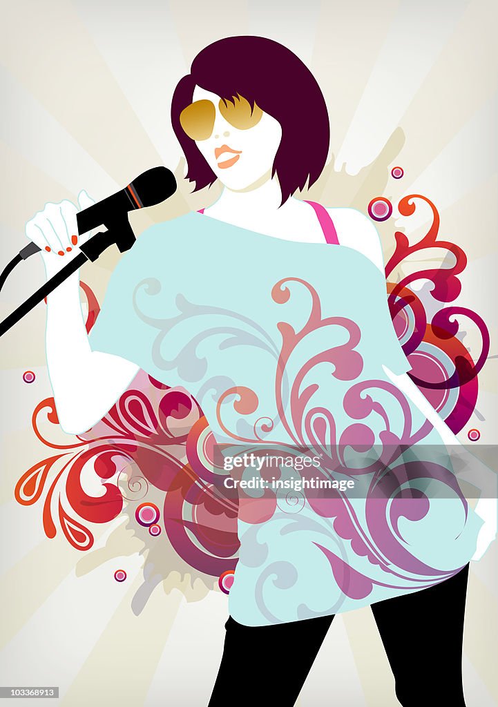 Fashion singer music woman