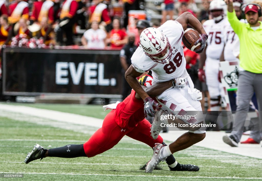 COLLEGE FOOTBALL: SEP 15 Temple at Maryland