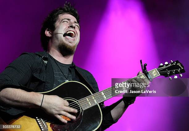 Lee DeWyze performs at "American Idol Live!" at Staples Center on August 13, 2010 in Los Angeles, California.