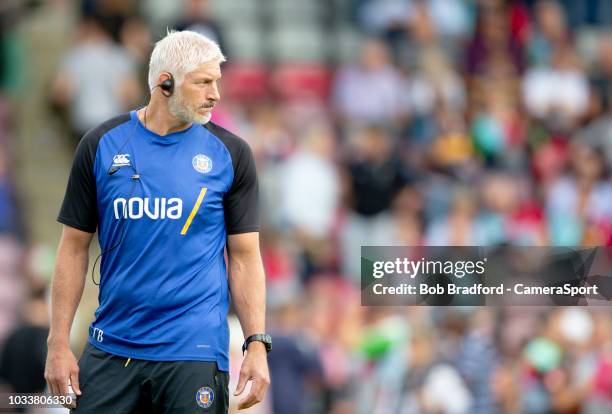 Bath Rugby's Head Coach Todd Blackadder during the Gallagher Premiership Rugby match between Harlequins and Bath Rugby at Twickenham Stoop on...