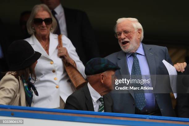 Ex-Chelsea chairman Ken Bates during the Premier League match between Chelsea FC and Cardiff City at Stamford Bridge on September 15, 2018 in London,...