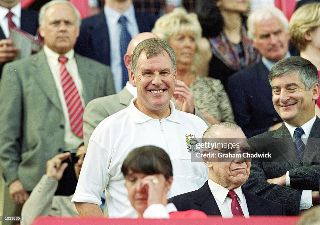 Manchester City manager Joe Royle is all smiles before the FA Carling ...