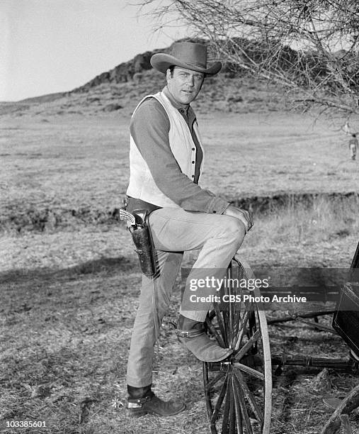 James Arness as Marshal Matt Dillon in "Kittylost". Image dated September 23, 1957.