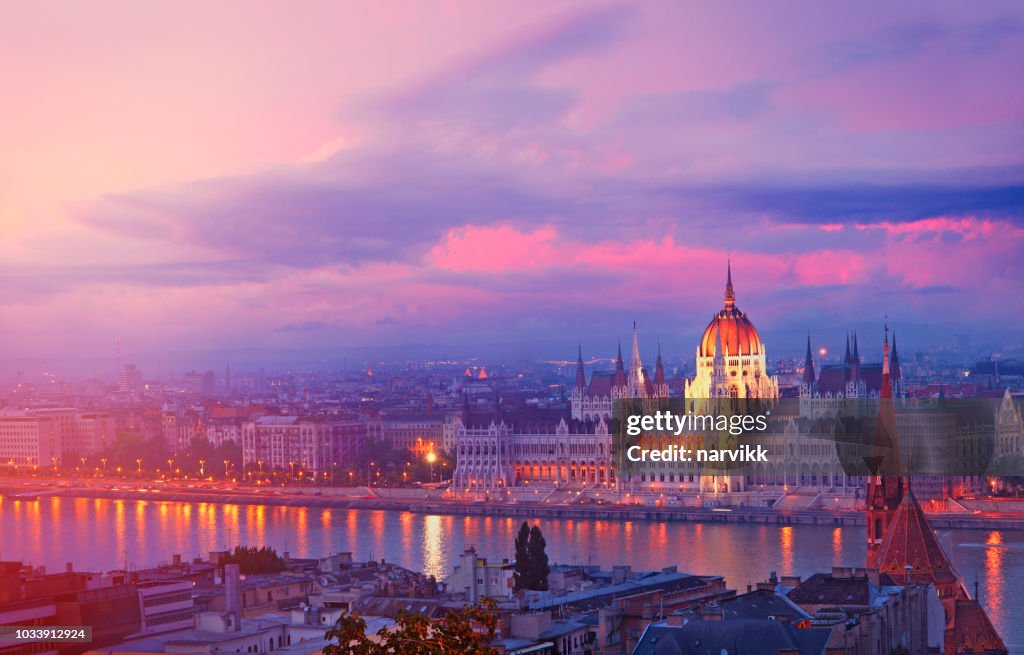 Hungarian Parliament Building in Budapest