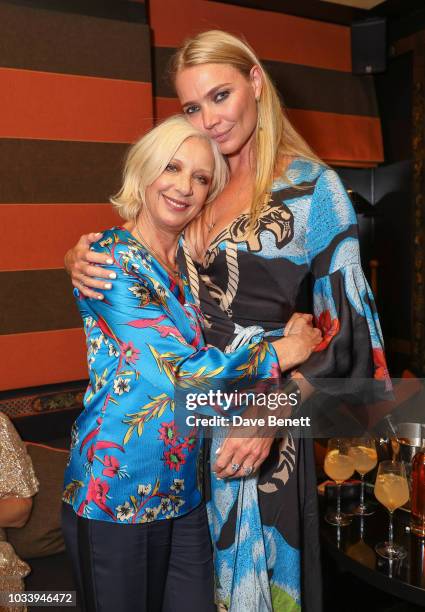 Mary Greenwell and Jodie Kidd attend the Temperley London SS19 after party hosted by Alice Temperley and Amy Sacco at Bungalow Blakes on September...