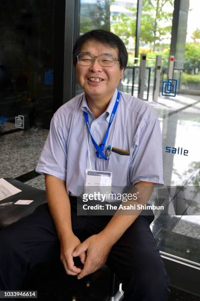 Dr. Akira Horiuchi poses for photographs during the Asahi Shimbun interview on September 9, 2018 in Tokyo, Japan. Horiuchi is awarded the Ig Nobel...