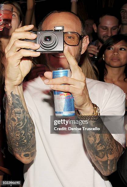 Terry Richardson attends Lavo 2 year anniversary party at Tao Nightclub at the Venetian Hotel and Casino Resort on August 14, 2010 in Las Vegas,...