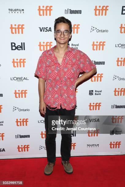 Gabriel Abrantes attends the 'Diamantino' Premiere during 2018 Toronto International Film Festival at Roy Thomson Hall on September 15, 2018 in...