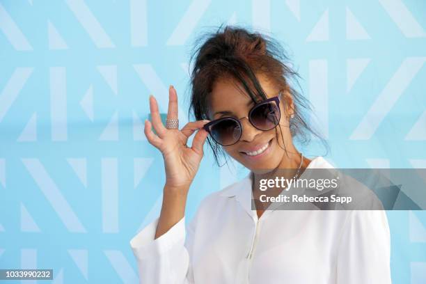 Khandi Alexander attends Pilot Pen & GBK Celebration Lounge - Day 2 at LÕErmitage on September 15, 2018 in Beverly Hills, California
