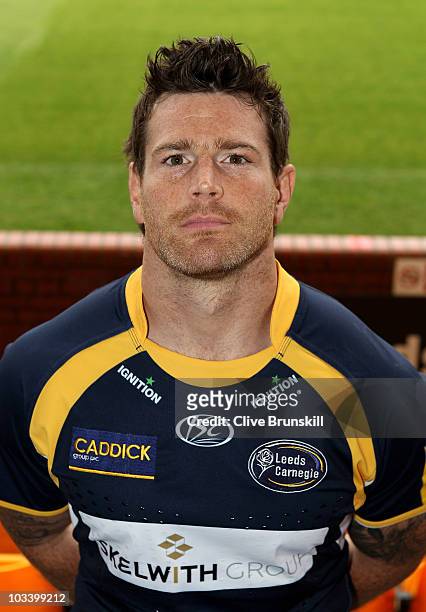 Andy Titterrell during the Leeds Carnegie Photocall at Headingley on August 13, 2010 in Leeds, England.