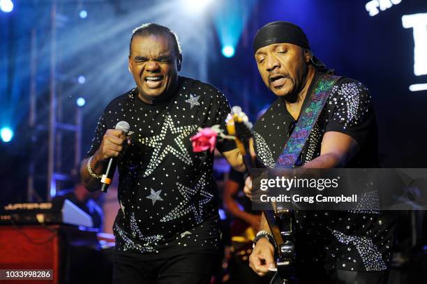 The Isley Brothers perform with The Roots at the Six Degrees to Tennessee Roots Jam at New Daisy Theater on September 15, 2018 in Memphis, Tennessee.