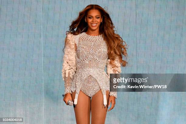 Beyonce performs onstage during the "On the Run II" Tour at NRG Stadium on September 15, 2018 in Houston, Texas.