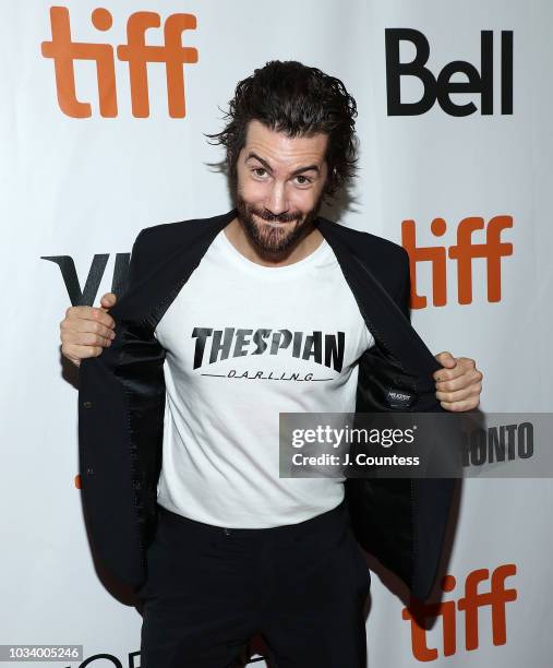 Jim Sturgess attends the premiere of "Jeremiah Terminator LeRoy" at Roy Thomson Hall on September 15, 2018 in Toronto, Canada.