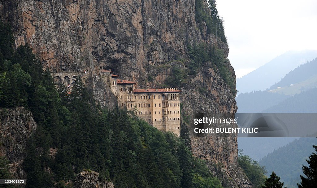 View of Sumela Monastery in Trabzon, nor