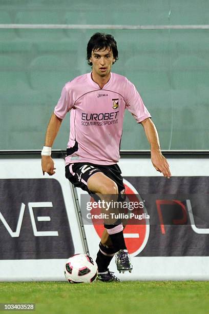 Javier Pastore of Palermo in action during the pre season friendly tournament "A.R.S. Trophy" between US Citta di Palermo, SSC Napoli and Valencia CF...