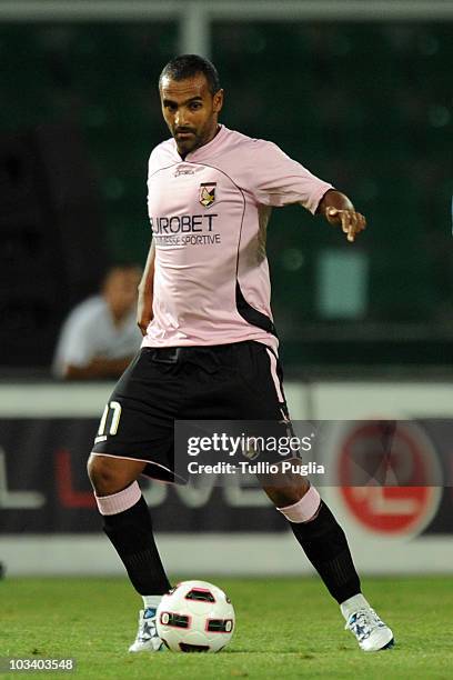 Fabio Liverani of Palermo in action during the pre season friendly tournament "A.R.S. Trophy" between US Citta di Palermo, SSC Napoli and Valencia CF...