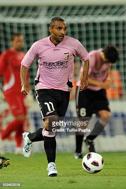 Fabio Liverani of Palermo in action during the pre season friendly tournament "A.R.S. Trophy" between US Citta di Palermo, SSC Napoli and Valencia CF...