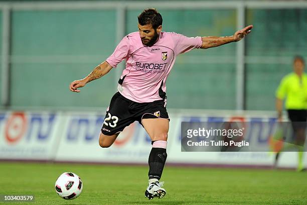 Antonio Nocerino of Palermo in action during the pre season friendly tournament "A.R.S. Trophy" between US Citta di Palermo, SSC Napoli and Valencia...