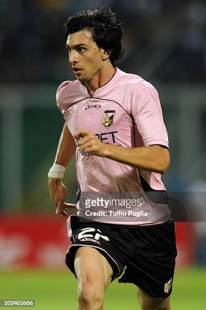 Javier Pastore of Palermo in action during the pre season friendly tournament "A.R.S. Trophy" between US Citta di Palermo, SSC Napoli and Valencia CF...