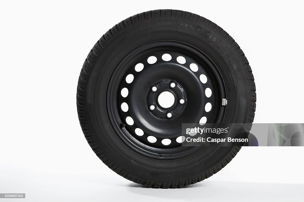 A tire, side view