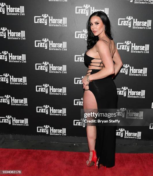 Adult film actress Kendra Lust hosts her birthday party celebration at Crazy Horse 3 Gentlemen's Club on September 15, 2018 in Las Vegas, Nevada.