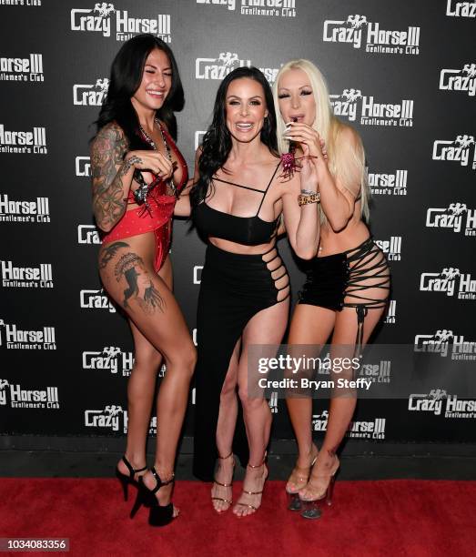 Adult film actress Kendra Lust hosts her birthday party celebration at Crazy Horse 3 Gentlemen's Club on September 15, 2018 in Las Vegas, Nevada.