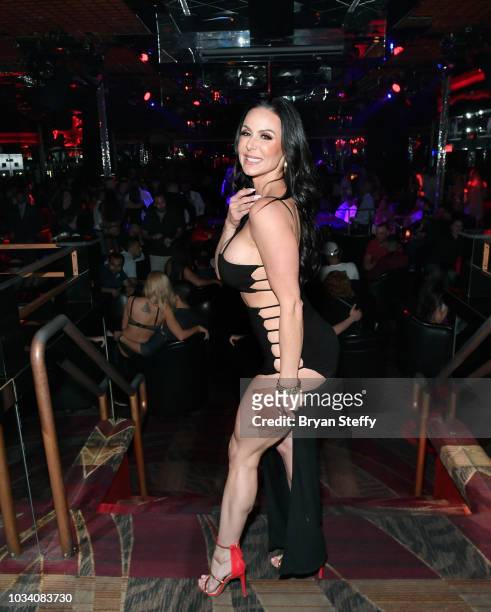 Adult film actress Kendra Lust hosts her birthday party celebration at Crazy Horse 3 Gentlemen's Club on September 15, 2018 in Las Vegas, Nevada.