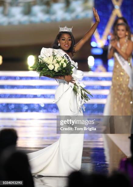 Miss New York Nia Franklin wins the 2019 Miss America Pageant held in Historic Boardwalk Hall on Sunday September 9, 2018 in Atlantic City New Jersey.