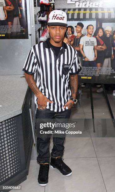 Rapper/actor Bow Wow promotes "Lottery Ticket" at Foot Locker, Herald Square on August 16, 2010 in New York City.