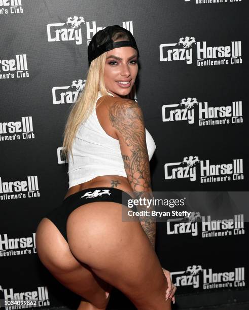 Adult film actress Juelz Ventura attempts to break the Guinness World Record for the longest duration of twerking at Crazy Horse 3 Gentlemen's Club...