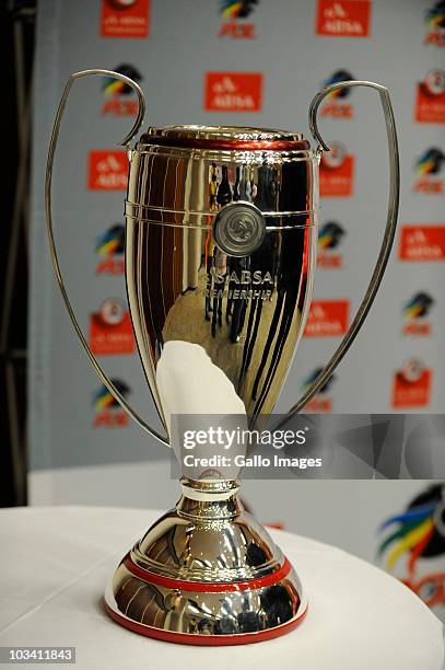 The PSL trophy sits on display at the launch of 2010/2011 PSL Season at Soccer City on August 16, 2010 in Johannesburg, South Africa. .