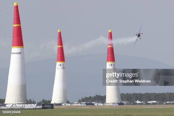 Petr Kopfstein of Czech Republic and Edge 540 V3 during the Red Bull Air Race - Austria at military airfeld Wiener Neustadt- Austria September 16,...