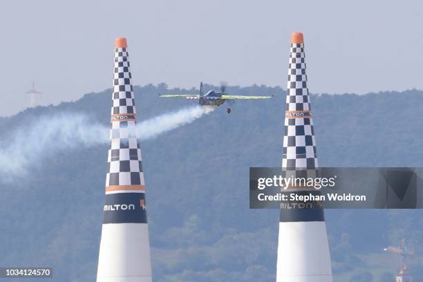 Petr Kopfstein of Czech Republic and Edge 540 V3 during the Red Bull Air Race - Austria at military airfeld Wiener Neustadt- Austria September 16,...