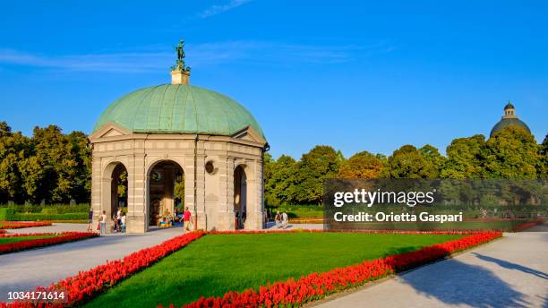 munich, hofgarten with temple of diana (bavaria, germany) - munich residenz stock pictures, royalty-free photos & images
