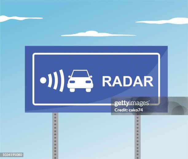 radar-verkehrszeichen - radar stock-grafiken, -clipart, -cartoons und -symbole