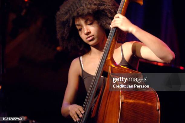 American jazz double bassist Esperanza Spalding Denmark Jazz Festival, Copenhagen, Denmark, July 14 2007.