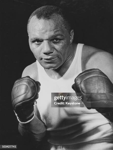 American heavyweight boxer 'Jersey' Joe Walcott circa 1950.