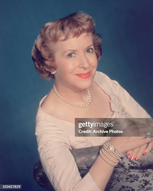 American actress and comedien Gracie Allen poses circa 1955.