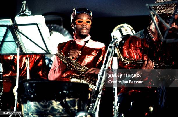 Member of Sun Ra Arkestra American jazz saxophonist Marshal Allen at Berliner Jazz Tage, Berlin, Germany, November 1970.