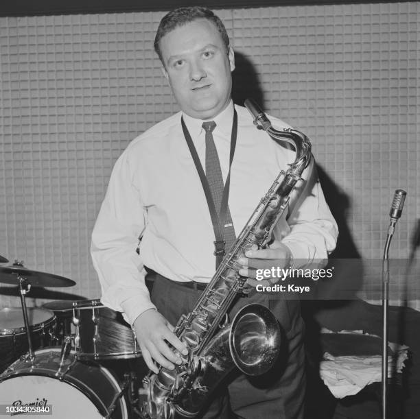 British jazz tenor saxophonist Pete King , manager of London's Ronnie Scott's jazz club, London, UK, 1st March 1963.