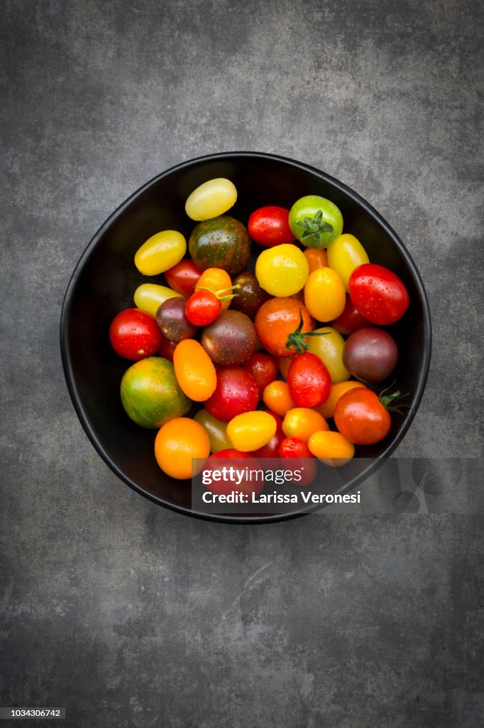 Different heirloom tomatoes