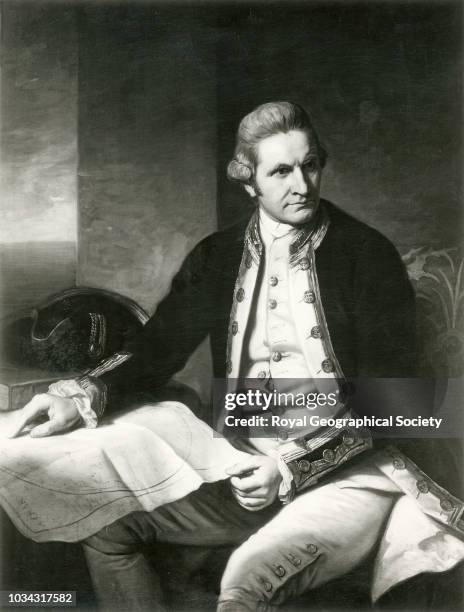 Captain James Cook , Photograph of a painting by Nathaniel Dance .