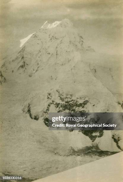 West Peak and Western Cwm - from col south of West Rongbuk Glacier, Tibet , 7792. Mount Everest Expedition 1921.