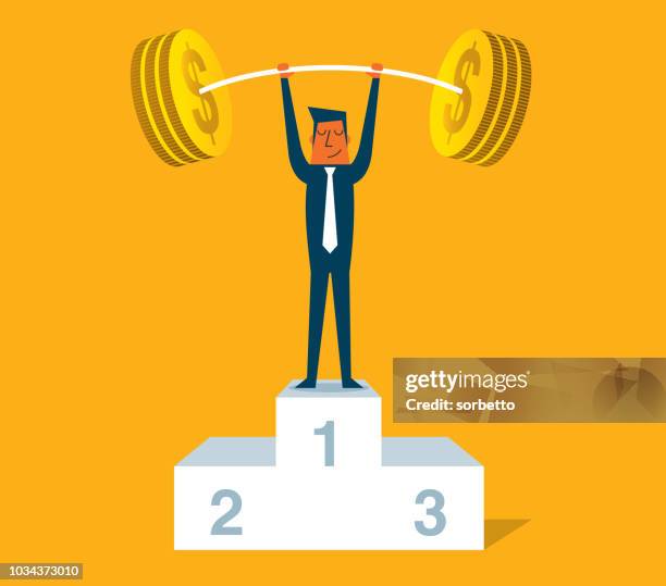 business power strength - effort stock illustrations