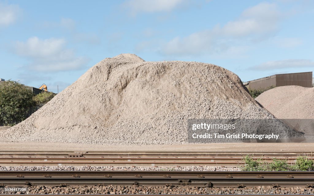Pile of Aggregate in a Yard