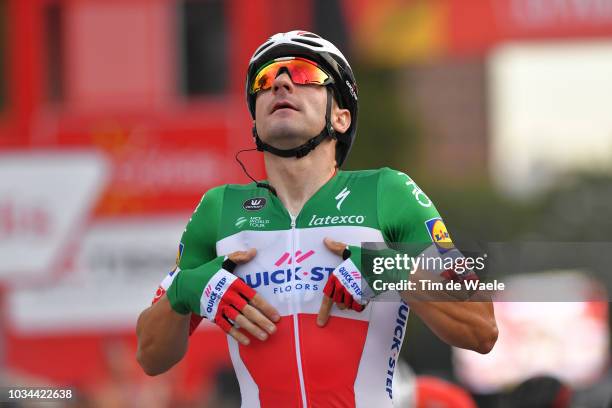 Arrival / Elia Viviani of Italy and Team Quick-Step Floors / Celebration / during the 73rd Tour of Spain 2018, Stage 21a 100,9km stage from Alcorcon...