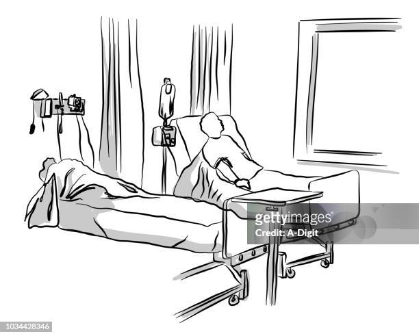 63 Sick Patient In Bed Cartoon High Res Illustrations - Getty Images